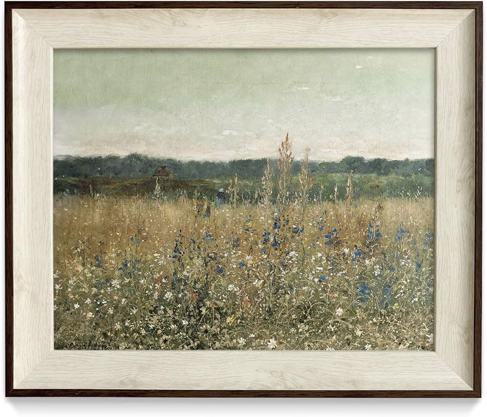 razliubit Vintage Framhouse Framed Wall Art Prints, Replaceable Wall Decors for Room Aesthtic, Sm... | Amazon (US)