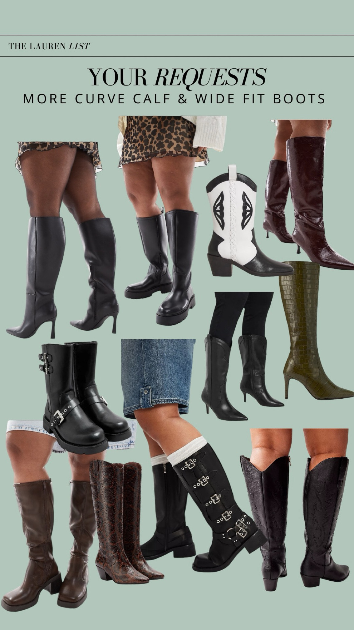 A selection of curve calf and wide fit boots! Featuring boots from…
✨ ASOS Curve
✨ Simply Be
✨ Duo Boots 
✨ Free People (who do curve calf boots now)
✨ Yours Clothing

A few of the brands such as Duo, Yours & Simply Be offer different calf width options too! 

#curvycalf #plussize #widefit

#LTKuk #LTKplussize #LTKcurves