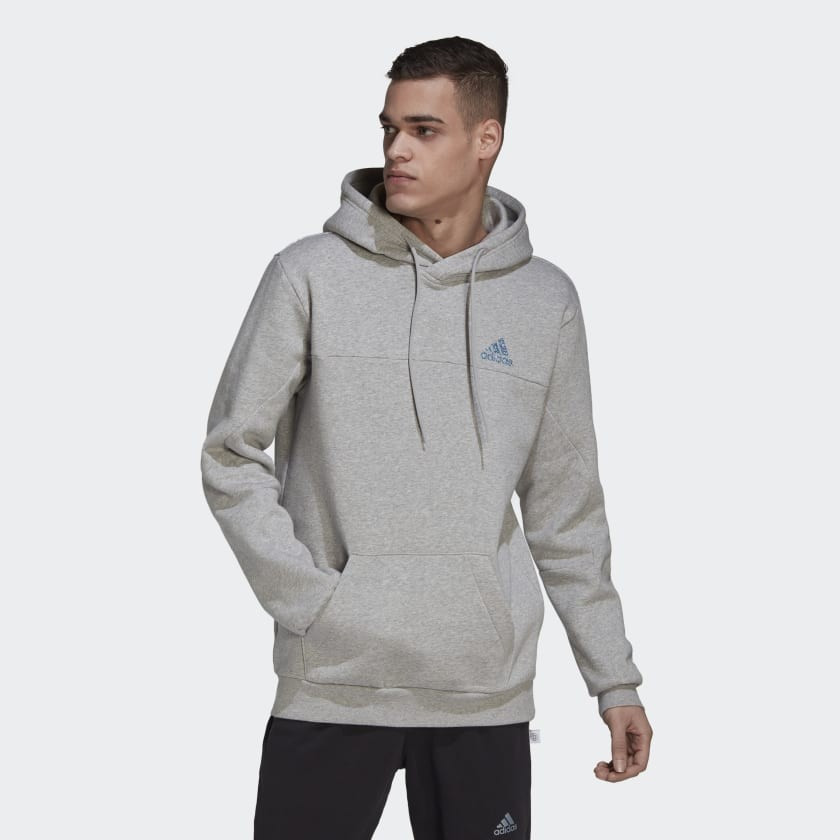 adidas Stadium Fleece Badge of Sport Hoodie - Grey | adidas Canada | adidas (CA)