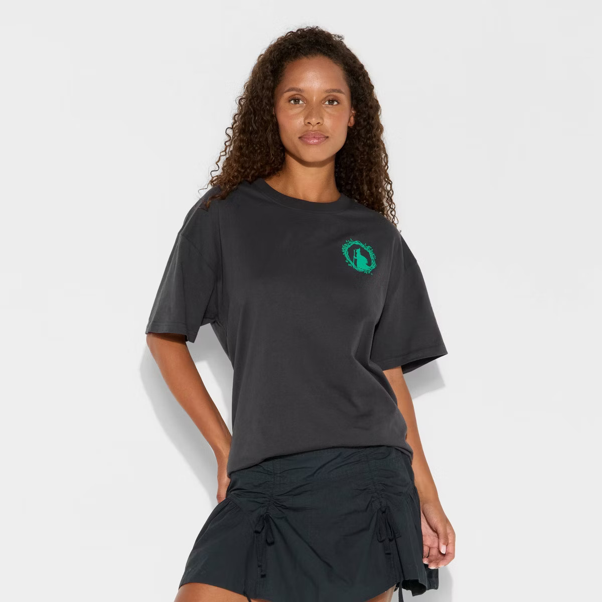 Women's Wicked Elphaba Graphic T-Shirt - Black L | Target