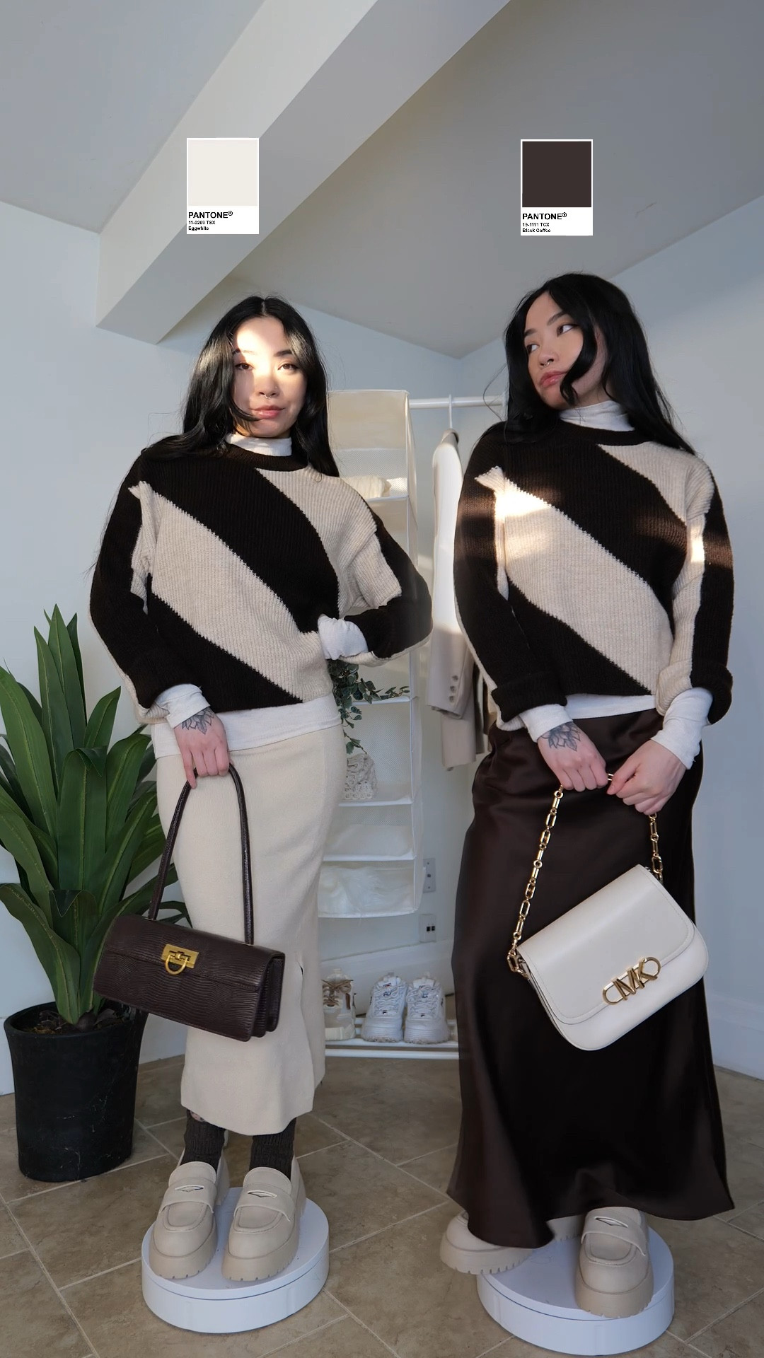 Knit sweater from MANGO 🤎

Left outfit:
Skirt: Selected Femme
Turtleneck: Aritzia
Bag: ROMWE/SHEIN
Shoes: Time and Tru 

Right outfit:
Skirt: MANGO
Turtleneck: Aritzia 
Bag: Michael Kors
Shoes: Time and Tru

#LTKStyleTip #LTKParties #LTKSaleAlert