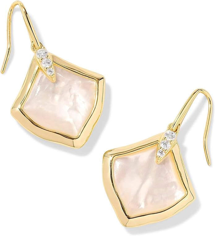 Kendra Scott Womens Joelle Drop Earrings Gold Ivory Mother Of Pearl One Size One Size | Amazon (US)