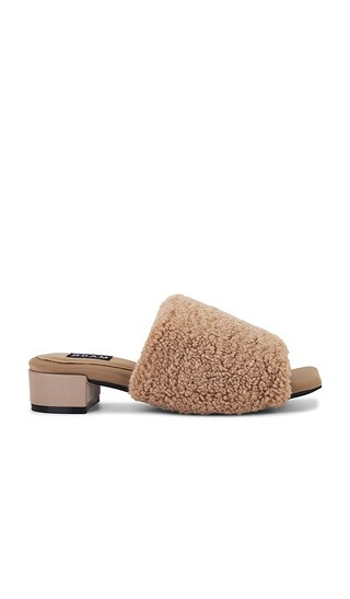 The Fuzzy Square Mule in Oat | Revolve Clothing (Global)