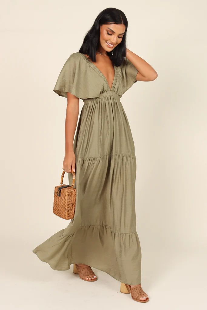 Danita Maxi Dress - Olive | Petal & Pup (US)