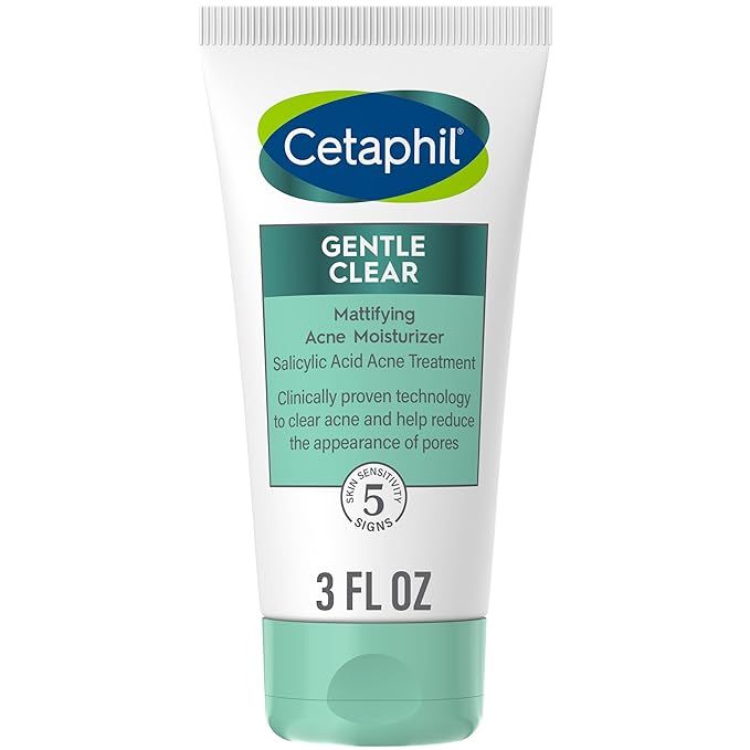 Cetaphil Face Moisturizer, Gentle Clear Mattifying Acne Moisturizer With 0.5% Salicylic Acid, Hyd... | Amazon (US)
