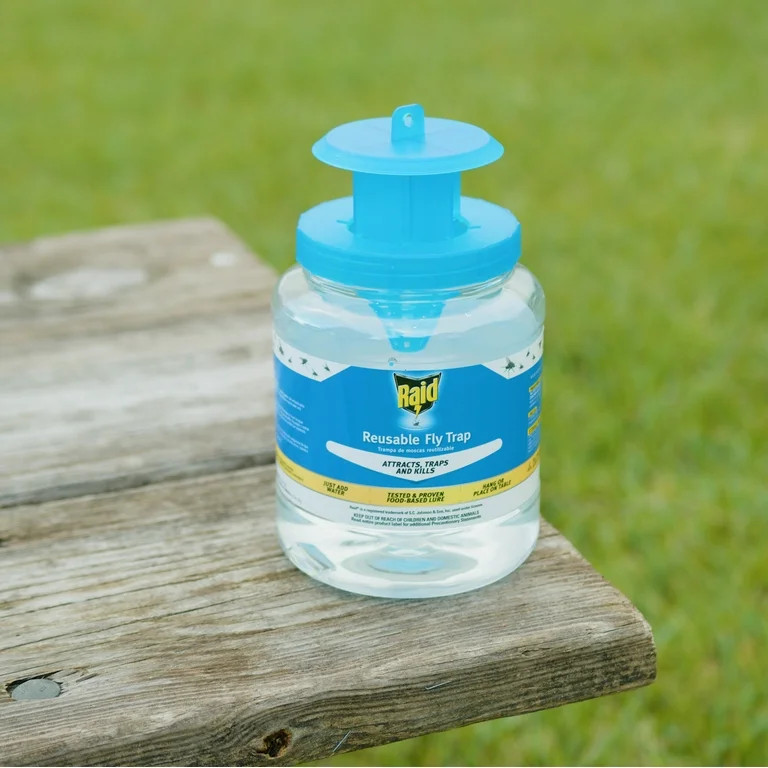 Raid Reusable Fly Jar Trap with Lure​ | Walmart (US)