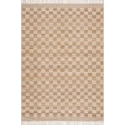 Anahid Checkered Hand Loomed Jute Area Rug in Brown | Wayfair Professional