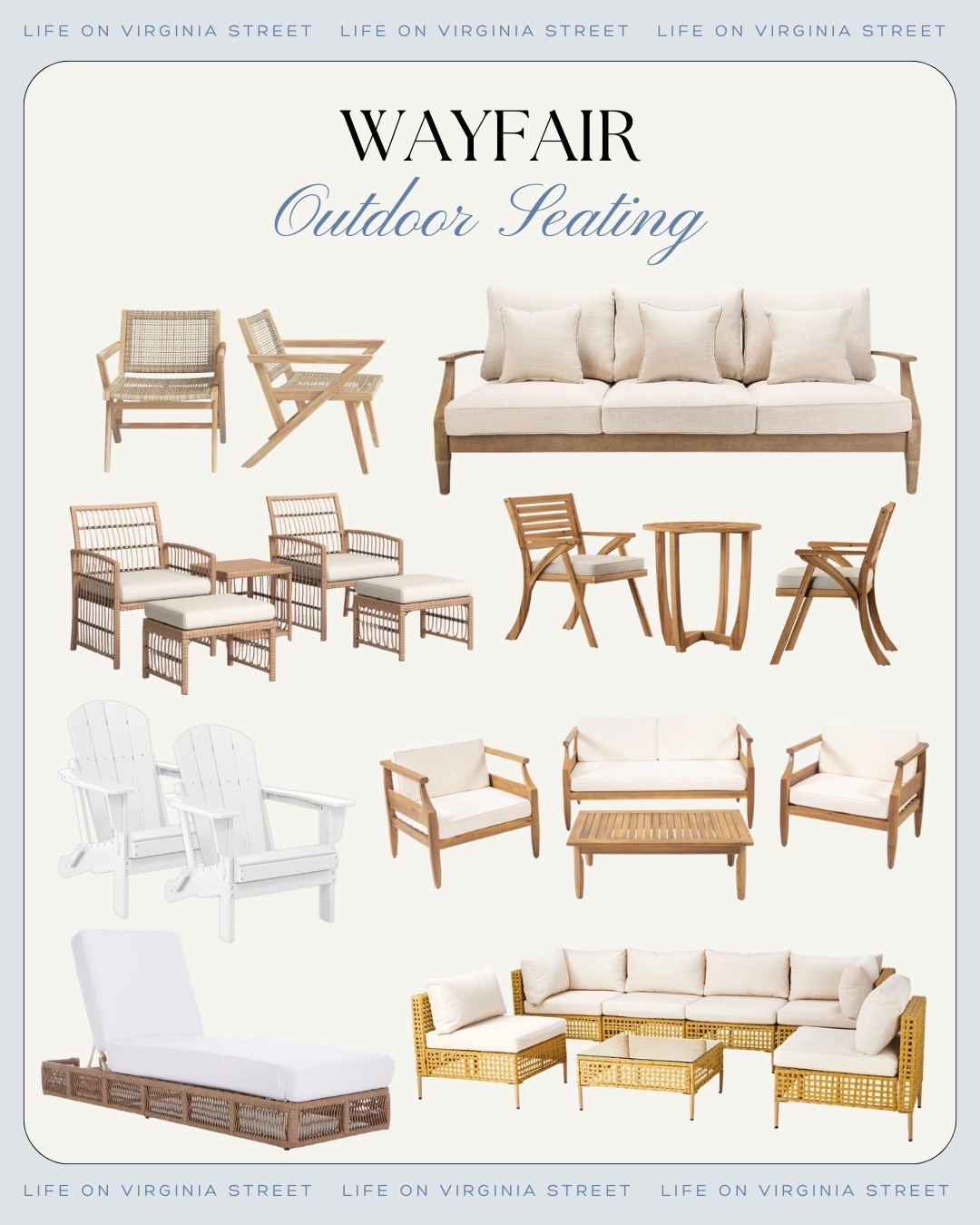 Wayfair outdoor seating 🙌🏻🙌🏻


#LTKspring #LTKHome #LTKSeasonal