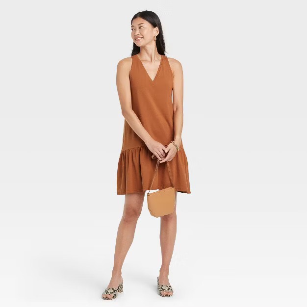 Women's Sleeveless Hem Knit Dress - A New Day™ | Target