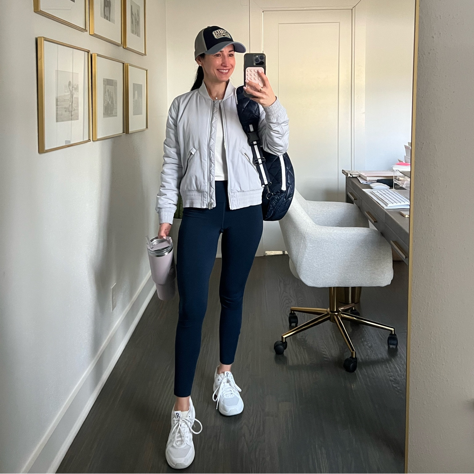 Pickleball + gym ootd! Still a little too cold for skirts, but these layers work for both workouts✔️✔️ 

#LTKFitness #LTKOver40 #LTKActive