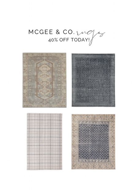 40% off rugs at McGee and Co! Here’s a few of my favorites!

#LTKhome #LTKsalealert #LTKstyletip