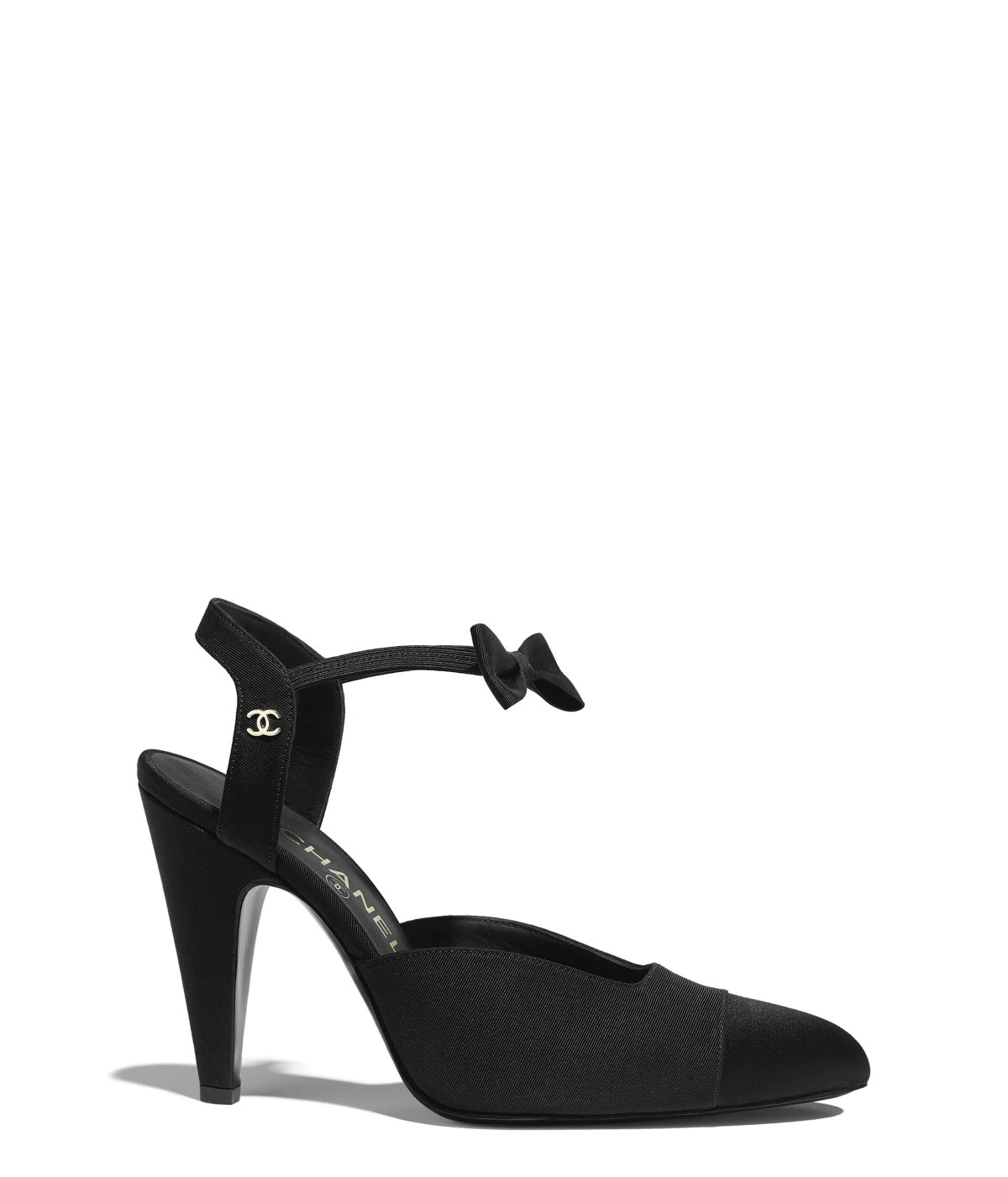 Pumps, grosgrain & satin, black - CHANEL | Chanel, Inc. (US)