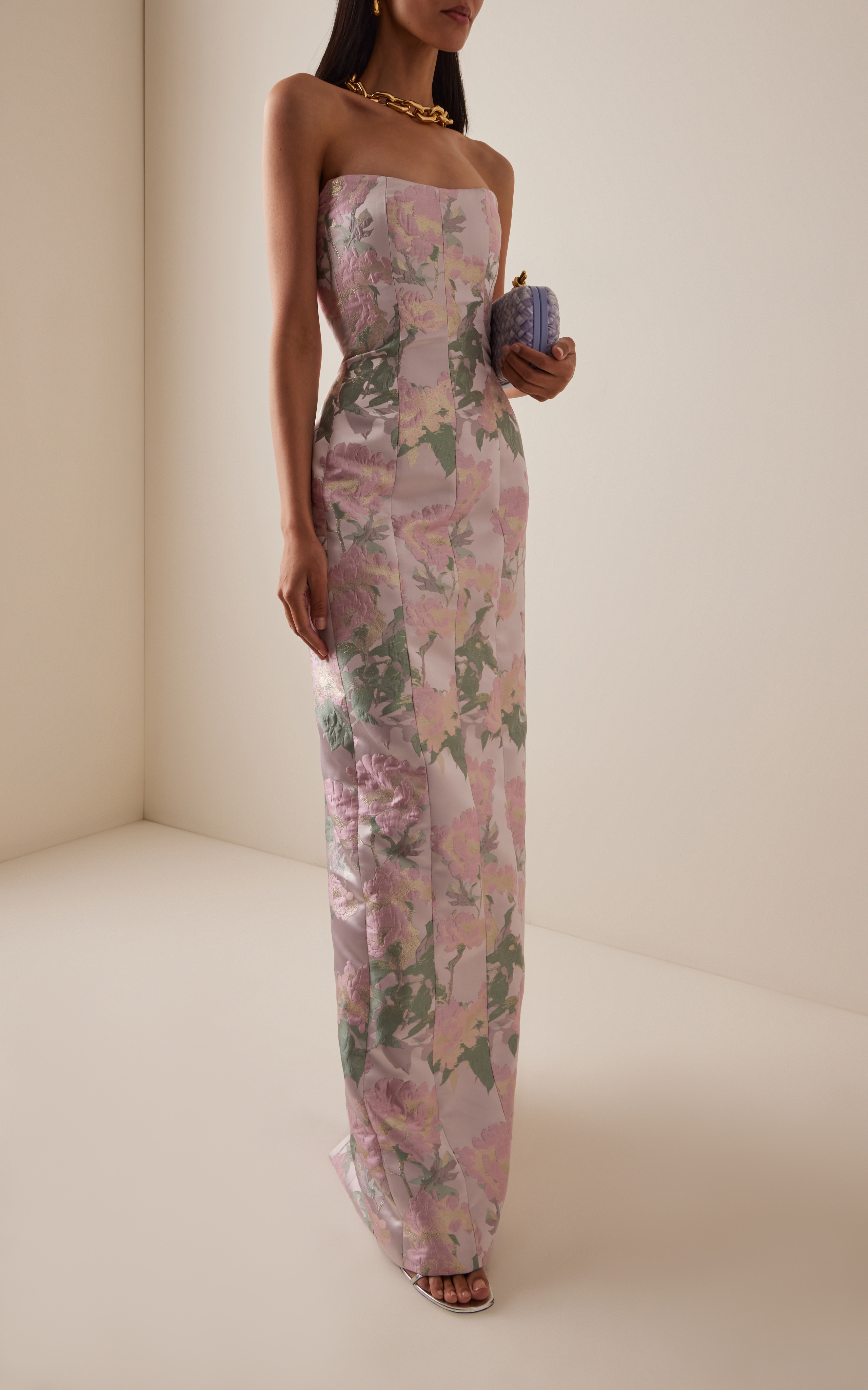 Odessa Strapless Brocade Column Gown | Moda Operandi (Global)