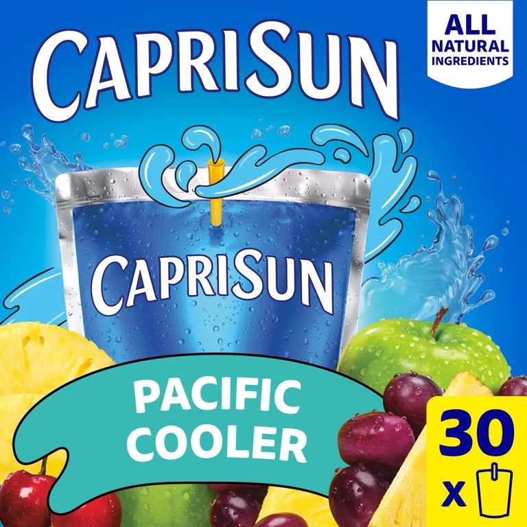 Capri Sun Flavored with Other Natural Flavor Juice Drink Blend, 30 Pouches, for School Lunches an... | Walmart (US)