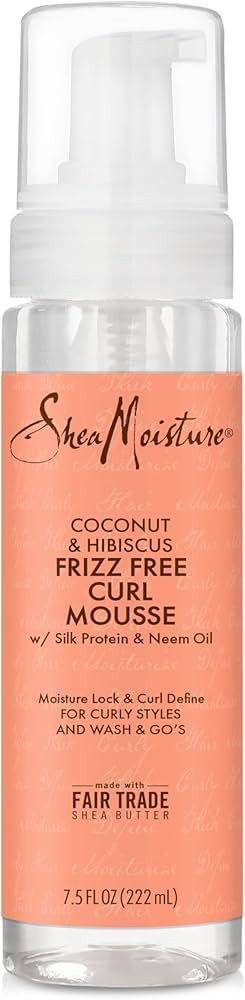 Shea Moisture Frizz-Free Curl Mousse for curly hair Coconut & Hibiscus with Silk Protein & Neem O... | Amazon (CA)