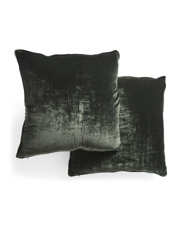 22x22 2pk Trish Velvet Pillows | TJ Maxx