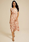 Floral Smocked Waist Midi Dress | Maurices