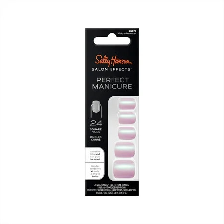 Sally Hansen Perfect Manicure Press On Nails Square Shape Affairy To Remember 24 False Nails | Walmart (US)