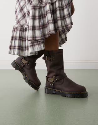 Dr Martens Anistone Hi boots in brown | ASOS | ASOS (Global)