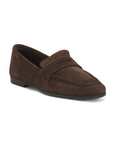 Suede Round Toe Classic Loafers | TJ Maxx