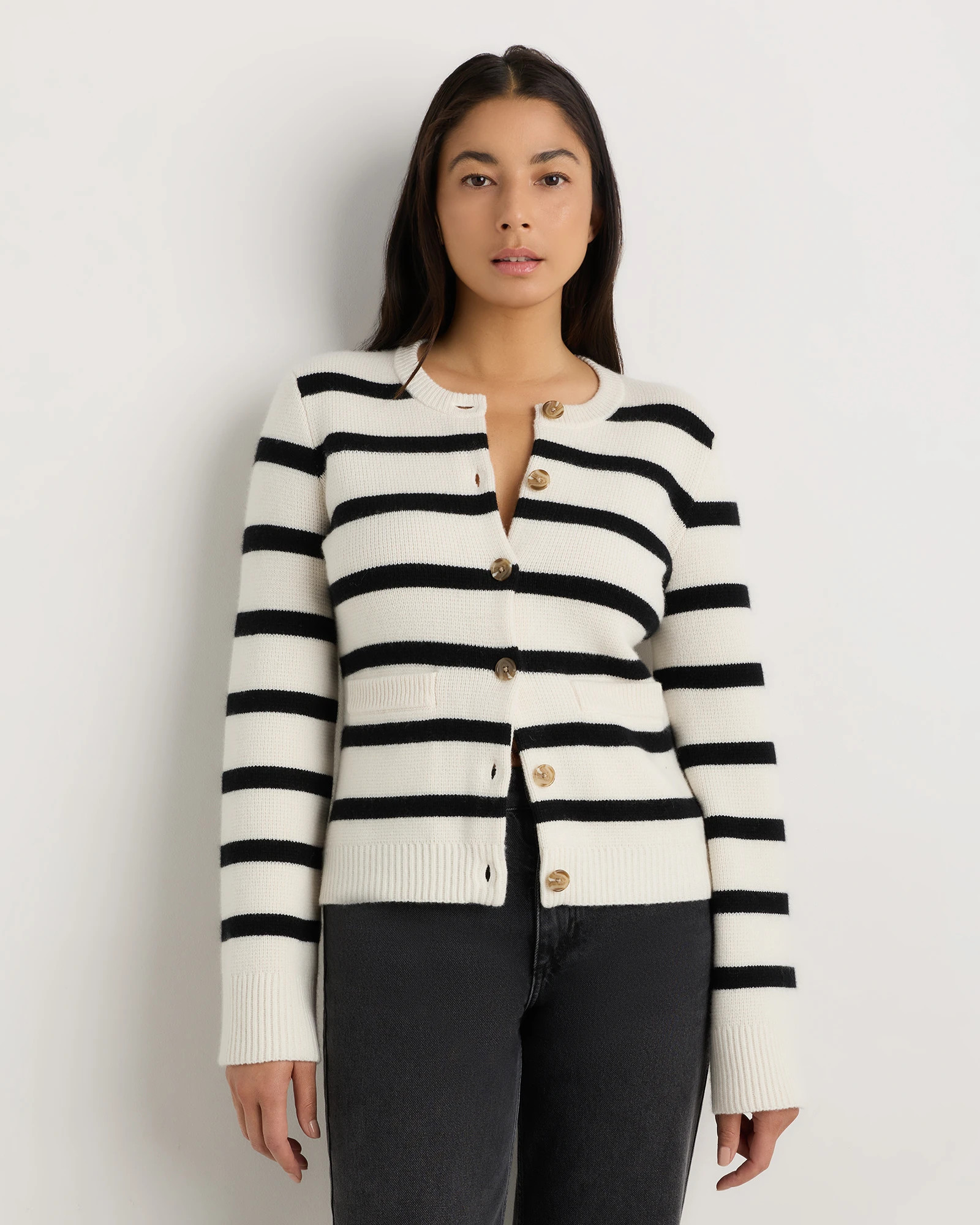 Mongolian Cashmere Structured Cardigan | Quince