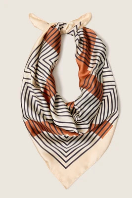 EVEREVE Women's Harley Stripe Bandana, White | Evereve