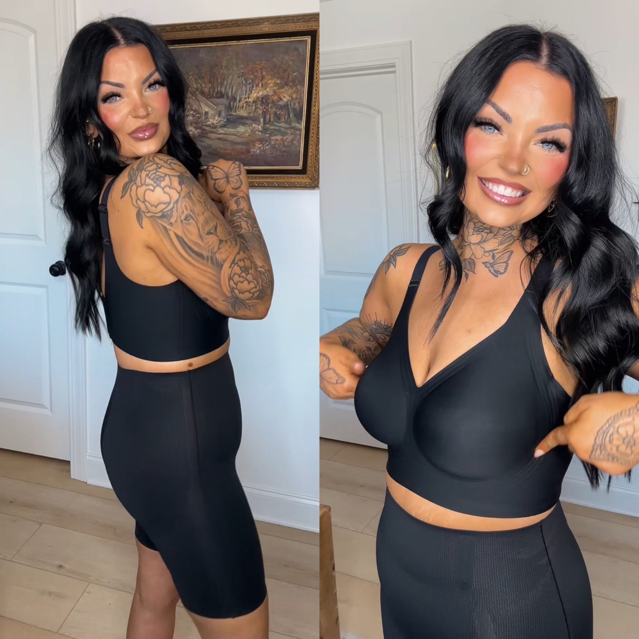 Best shapewear shorts & jelly bra! Wearing size Large and 36DD in the shapewear shorts. 🖤

#shapewear #shapewearshorts 

#LTKSaleAlert #LTKgrwm #LTKMidsize