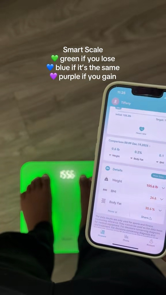 Take the guesswork out of your wellness journey with the Alcedo Smart Body Fat Scale ⚖️✨ Track more than just your weight with detailed body composition insights, including body fat, muscle mass, BMI, and more. Sync your results to your smartphone, monitor your progress over time, and stay motivated as you work toward your health and fitness goals.

#Alcedo #SmartScale #BodyFatScale #FitnessJourney #HealthGoals #Wellness #WeightTracking #HealthyLifestyle #HomeFitness #TechForHealth #Ad

#LTKActive #LTKfitnessgoals #LTKselfcare
