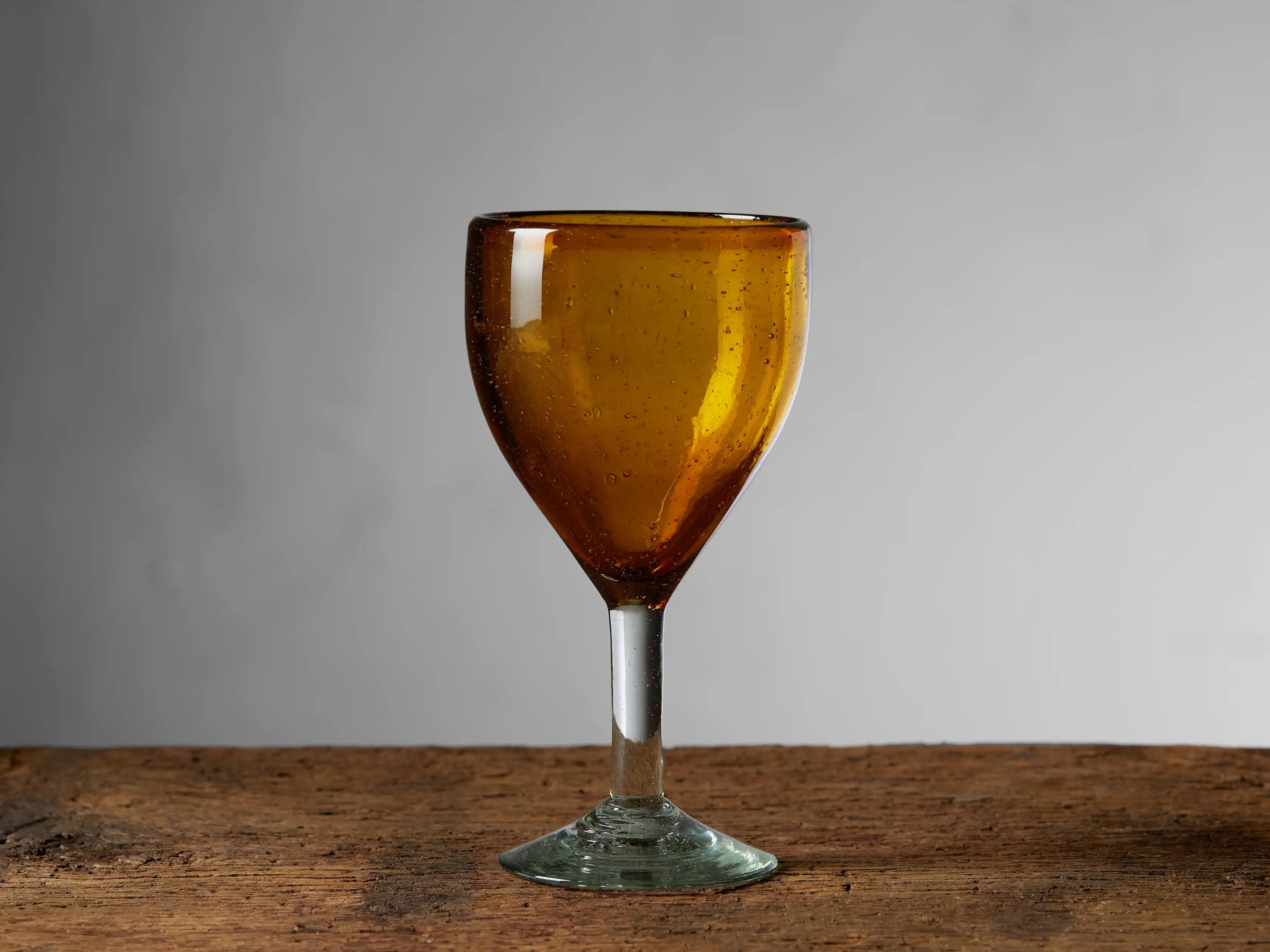 Pacific Wine Glasses in Amber (Set of 4) | Arhaus