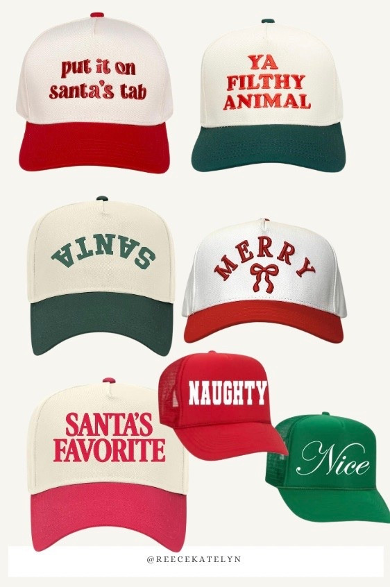 Christmas trucker hat 