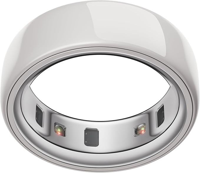Oura Ring 4 Ceramic - Cloud - Size 9 - Size Before You Buy | Amazon (US)