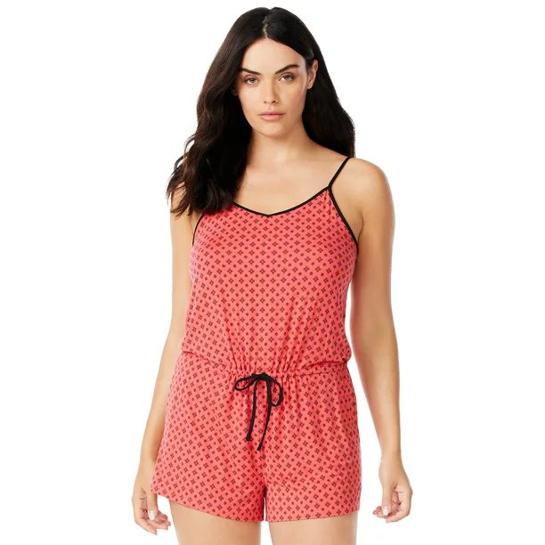 Sofia Intimates by Sofia Vergara Women's and Women's Plus Knit Cami Romper | Walmart (US)