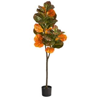 4.5ft. Potted Autumn Fiddle Leaf Fall Tree | Michaels Stores