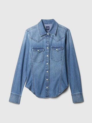 GapHeritage Denim Western Shirt | Gap (US)