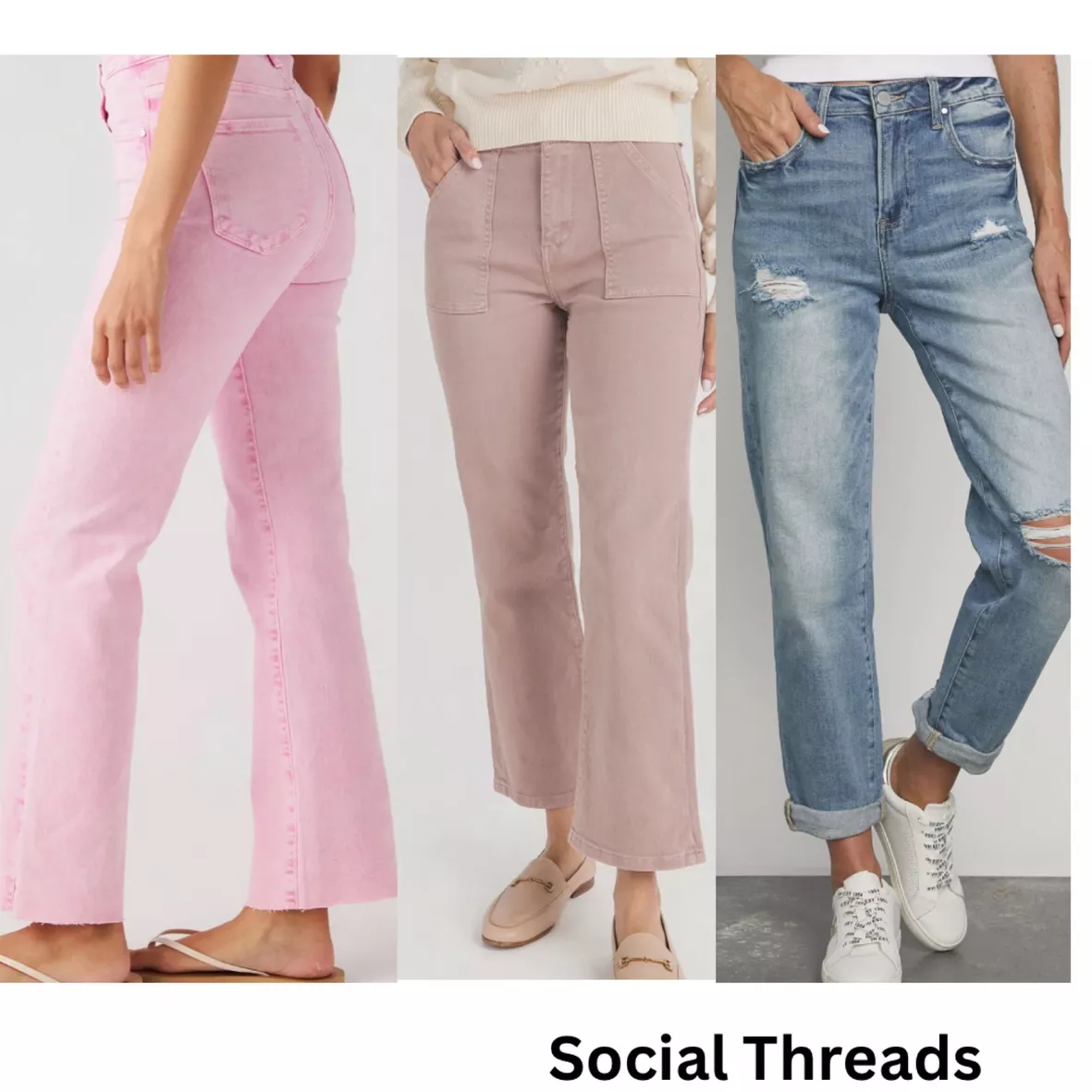 Risen Pink Straightleg Jeans curated on LTK