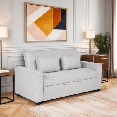 Linon Verra Full Sofa Sleeper, Gray | Ashley Homestore