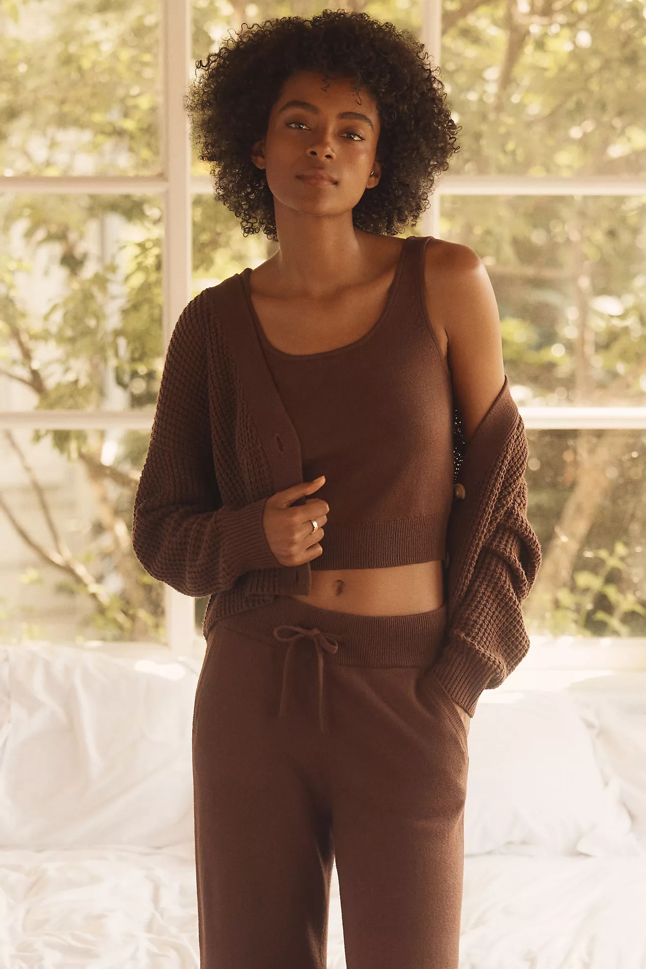 Eberjey Crop Cardigan Sweater | Anthropologie (US)