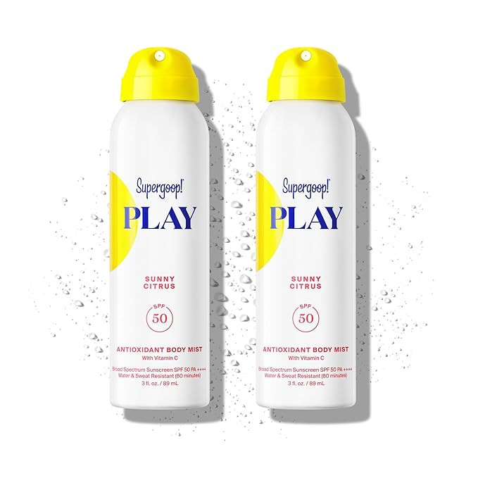 Supergoop! PLAY SPF 50 Antioxidant Body Mist w/Vitamin C - 3 fl oz, 2 Pack - Broad Spectrum Sunsc... | Amazon (US)