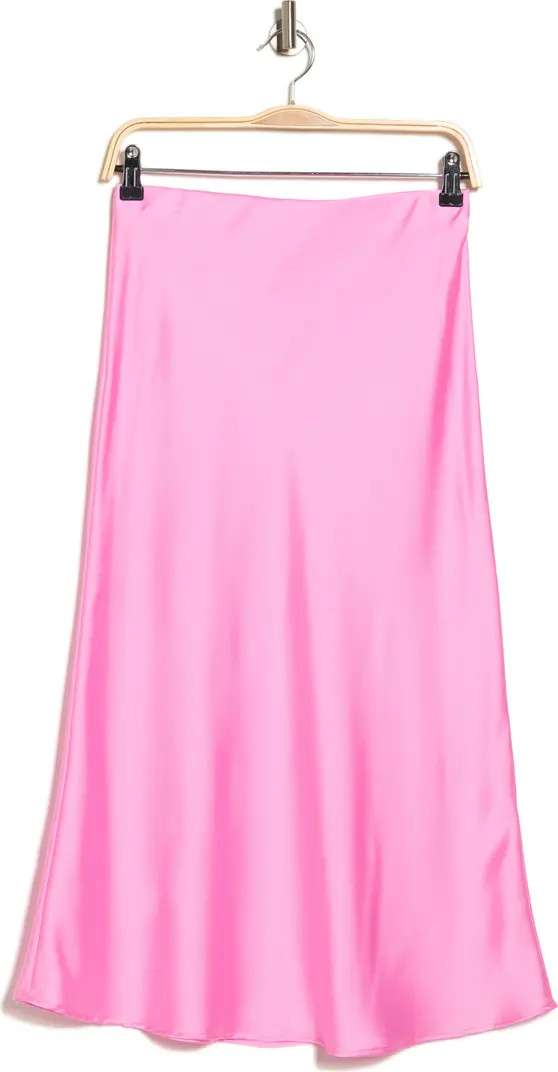 Solid Satin Midi Skirt | Nordstrom Rack