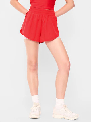 High-Waisted StretchTech 2-In-1 Run Shorts | Old Navy (US)