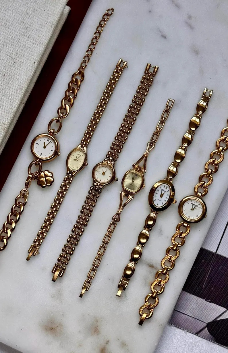 Seiko Citizen Dainty Bracelet Gold-plated Vintage Watches ALL WORKING - Etsy | Etsy (US)