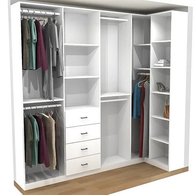 Crissey 139.25" W Closet System Walk-In Sets | Wayfair North America