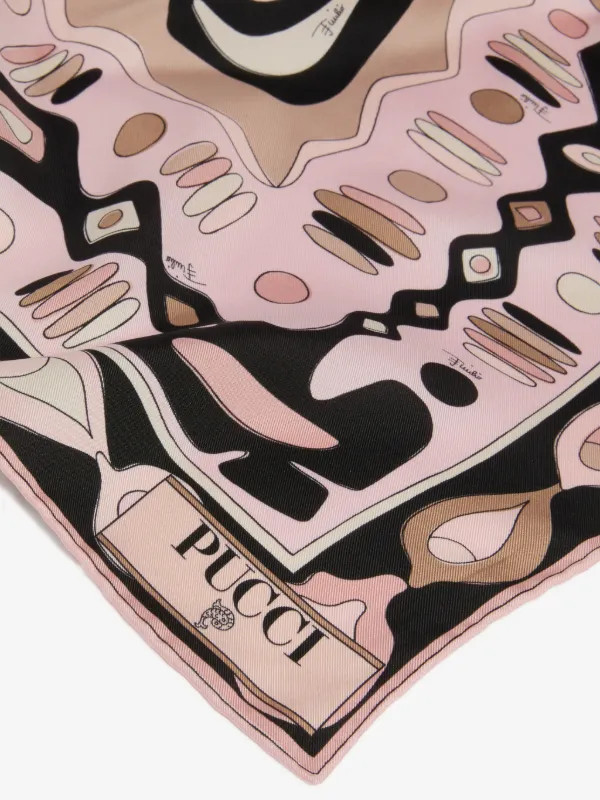 geometric-print silk scarf | Farfetch Global