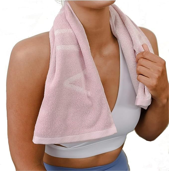 Luxury Gym Towel for Sweat - 100% Organic Cotton - Soft and Absorbent Workout Towel for Gym (31.5... | Amazon (US)