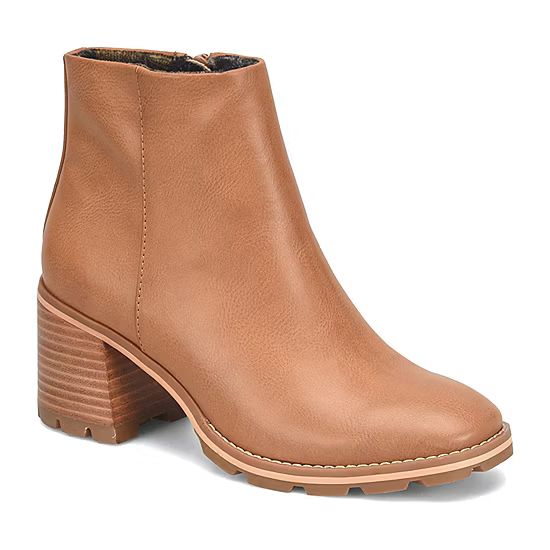 Korks Womens Chandler Stacked Heel Booties | JCPenney