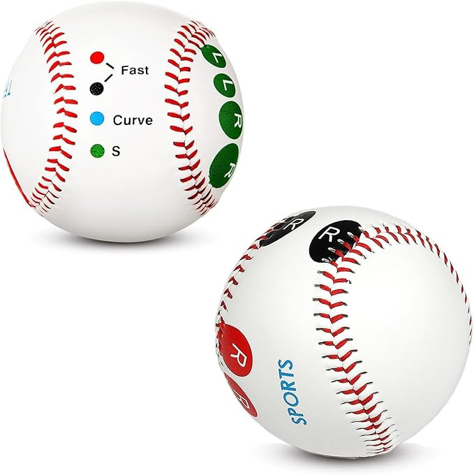 2 PCS Pitch Practice,Training Baseball Pitching Grip Pitch Practice,Finger Placement Markers Base... | Amazon (US)