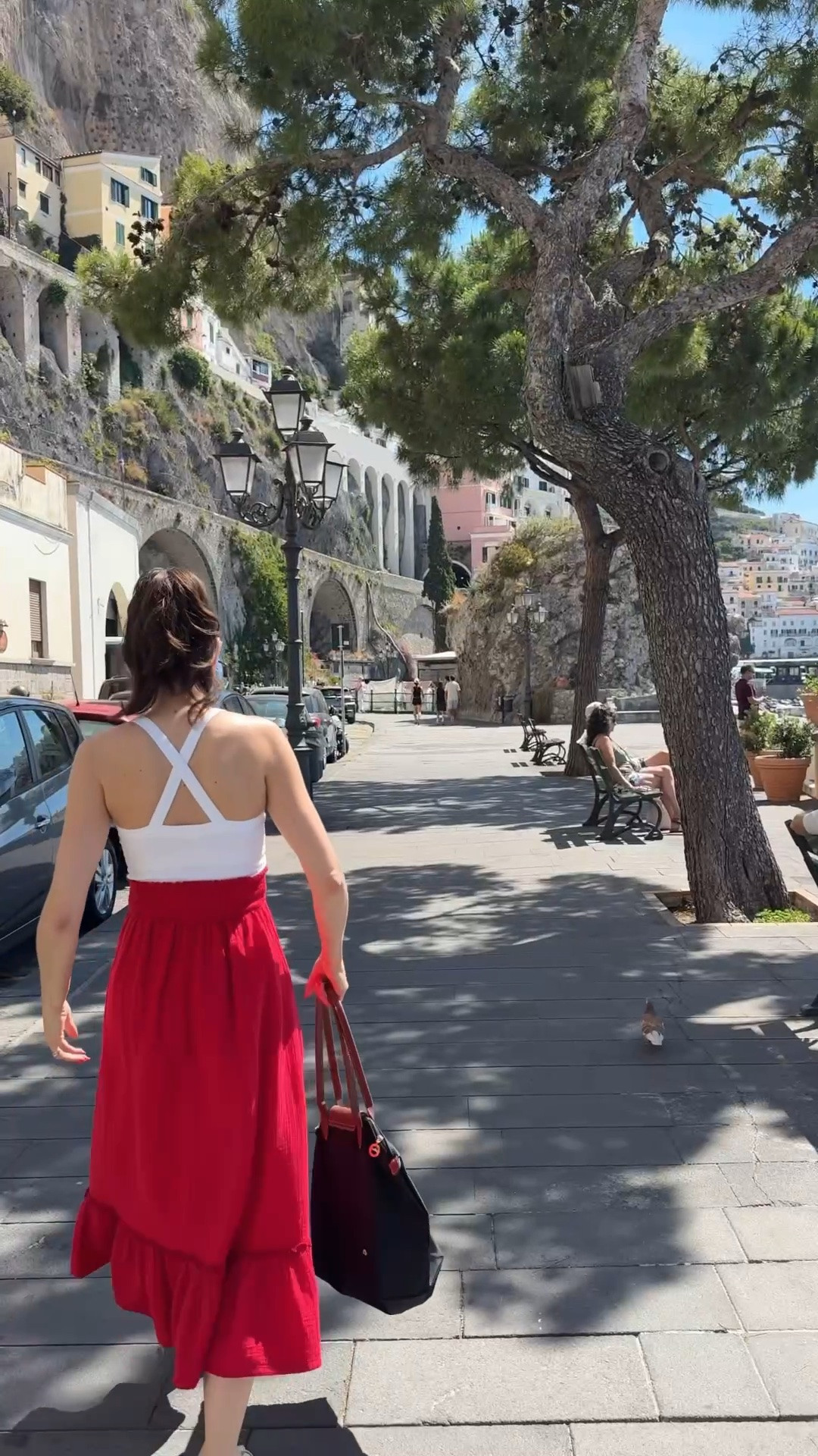 YES BUT WHAT ARE WE WEARING

a few of the 184 outfits I brought to Italy 

In my carryon:
□ Dress (outfit multiplier)
□ Travel Set (half zip + pants)
□ White Ribbed Tank
□ Lace Top
□ Jacket
□ Button-Up (outfit multiplier)
□ Wrinkle-Free Drawstring Pants
□ Jeans
□ Shorts
□ Skirt
□ Jersey Tee
Bonus Pieces
□ Crochet Pullover
□ Reversible Strapless Top
□ Elastic Waist Pajama Pants
□ Long Sleeve Pajama Top
□ Black Tank Top
□ White Sports Bra
□ Green Trim Sports Bra
□ Sneakers
□ 2 Pair Sandals
□ 2 Scarves
□ Hat
□ Sunglasses
□ Tote Bag
□ Handbag
□ Jewelry