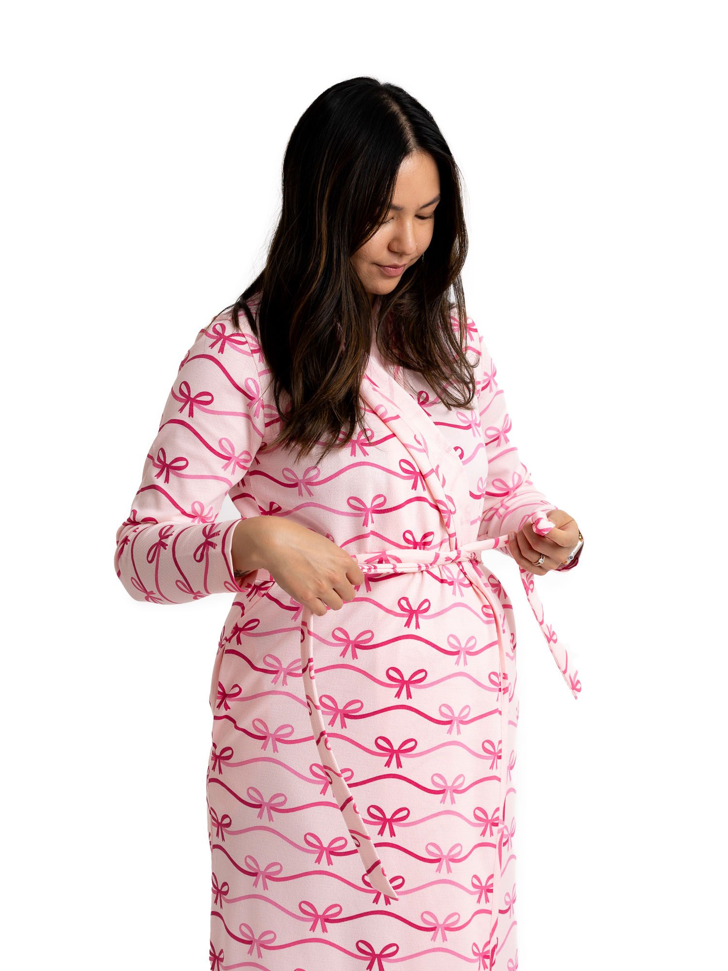 Paris Hilton x Monica + Andy Maternity Organic Cotton Lounge Robe, Sizes XS-XXL | Walmart (US)