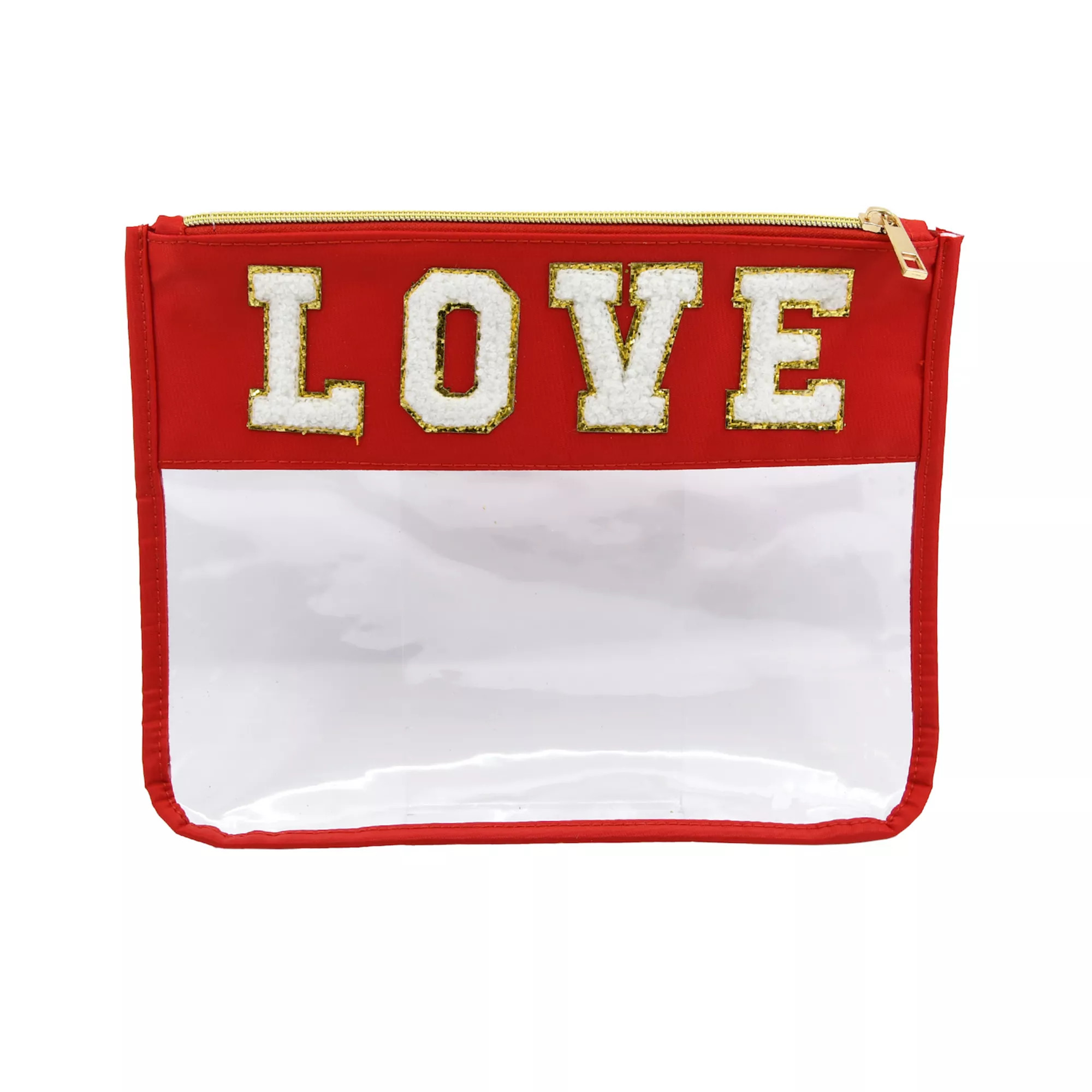 New View Gifts & Accessories Love Patch Zipper Pouch | Kohl's