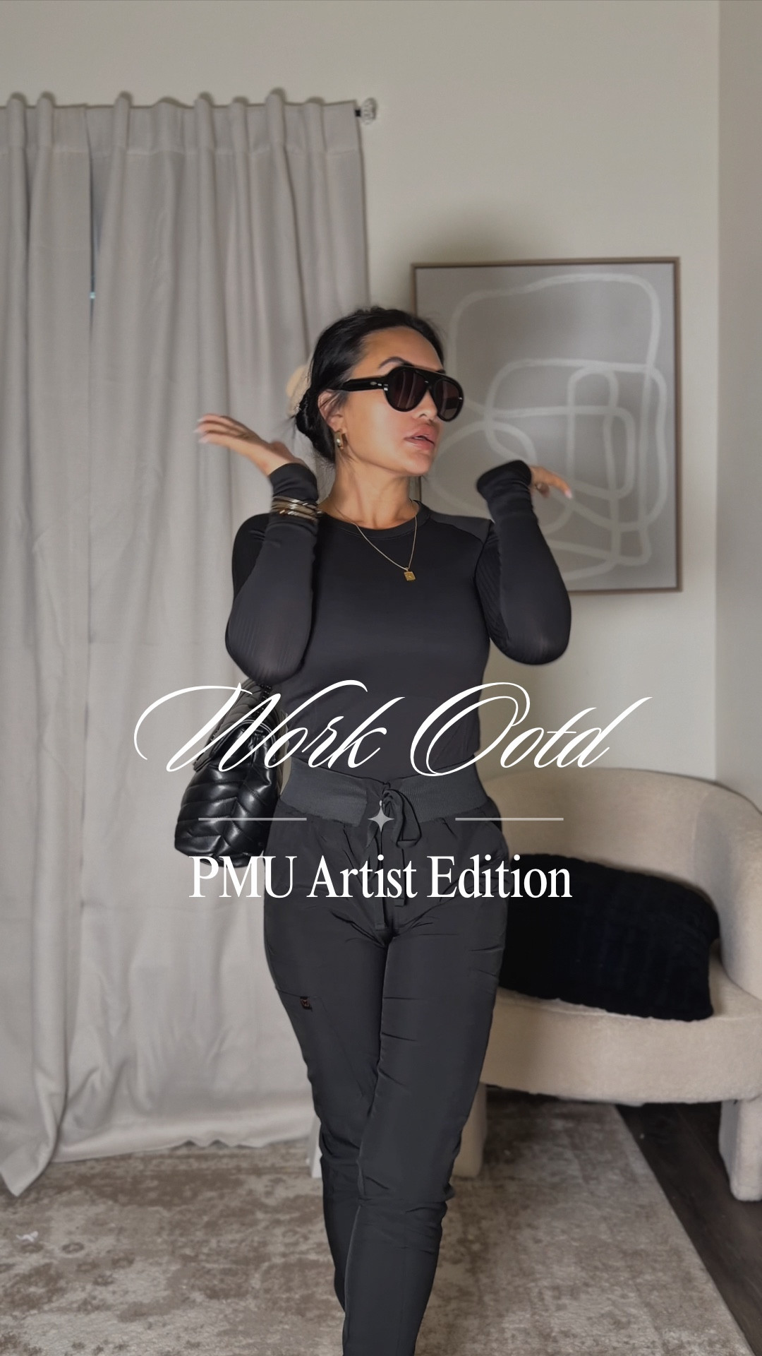 Who says scrubs can’t be cute? 🖤
My go-to PMU Artist uniform — sleek, breathable, and still luxe enough for client days + content days.
Wearing size XS top + S joggers (linked both on my LTK) — because confidence starts with how you show up 🤍
#WorkOOTD #PMUArtistStyle #LTKWorkwear #BeautyBossOutfits #StudioStyle #ElevatedEssentials

#LTKdayinmylife #LTKootd #LTKWorkwear